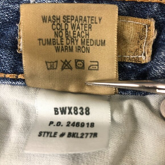 BKE Mystic 20 Stitch Bootcut Jeans 29/31.5 (Actual 31 x 31) Cotton Stretch Blue - Picture 7 of 8